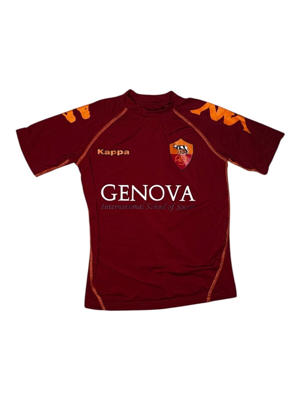 Kappa Burgundy and Orange Kids' Activewear Shirt Size YM 128cm